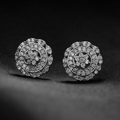 Auralyn- Stone Studded Zirconia Stud Earrings
