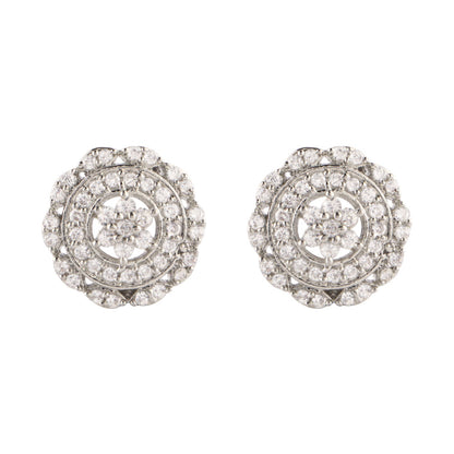 Auralyn- Stone Studded Zirconia Stud Earrings