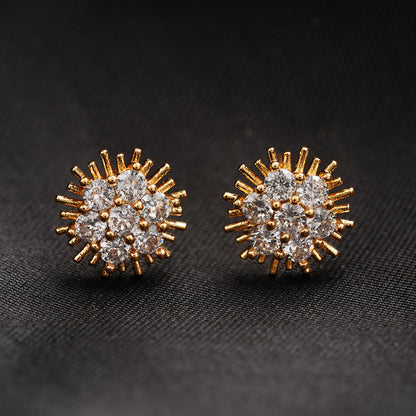 Auriellea- Stone Studded Zirconia Stud Earrings