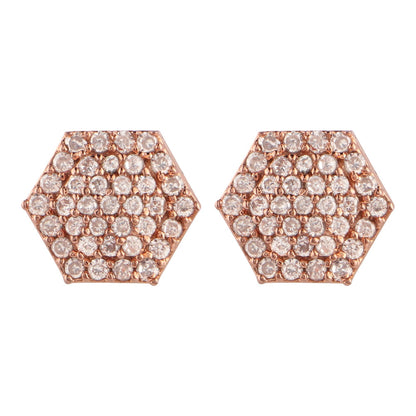 Luniela- Stone Studded Zirconia Stud Earrings
