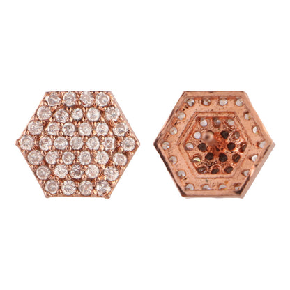 Luniela- Stone Studded Zirconia Stud Earrings