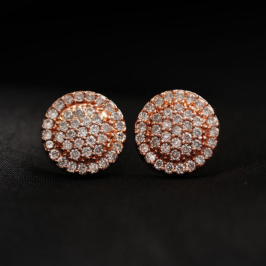 Asterelle- Stone Studded Zirconia Stud Earrings