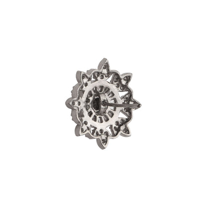 Moonisse- Stone Studded Zirconia Stud Earrings