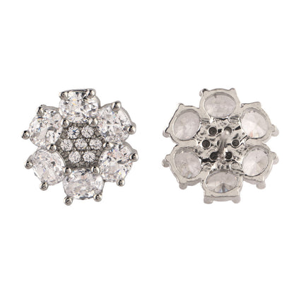 Luristelle- Stone Studded Zirconia Stud Earrings