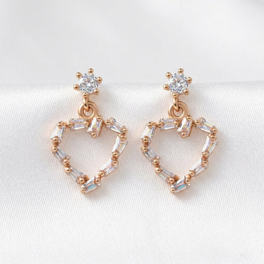 Noctabelle- Stone Studded Zirconia Dangler Earrings