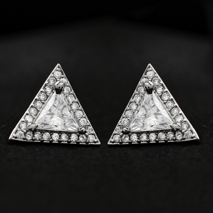 Lunissea- Stone Studded Zirconia Stud Earrings