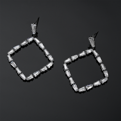 Glowria Star- Stone Studded Zirconia Dangler Earrings