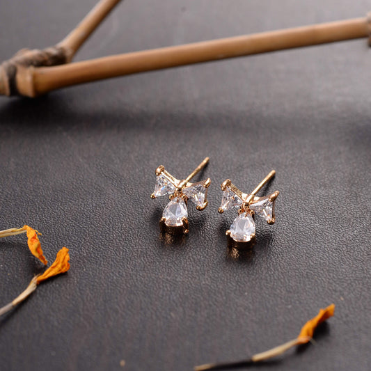 Asterellea- Stone Studded Zirconia Stud Earrings