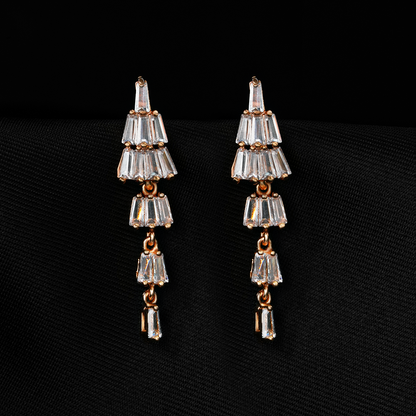 Eveloria- Stone studded Zirconia Drop Earrings