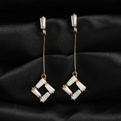 Astravia- Stone Studded Dangler Earrings