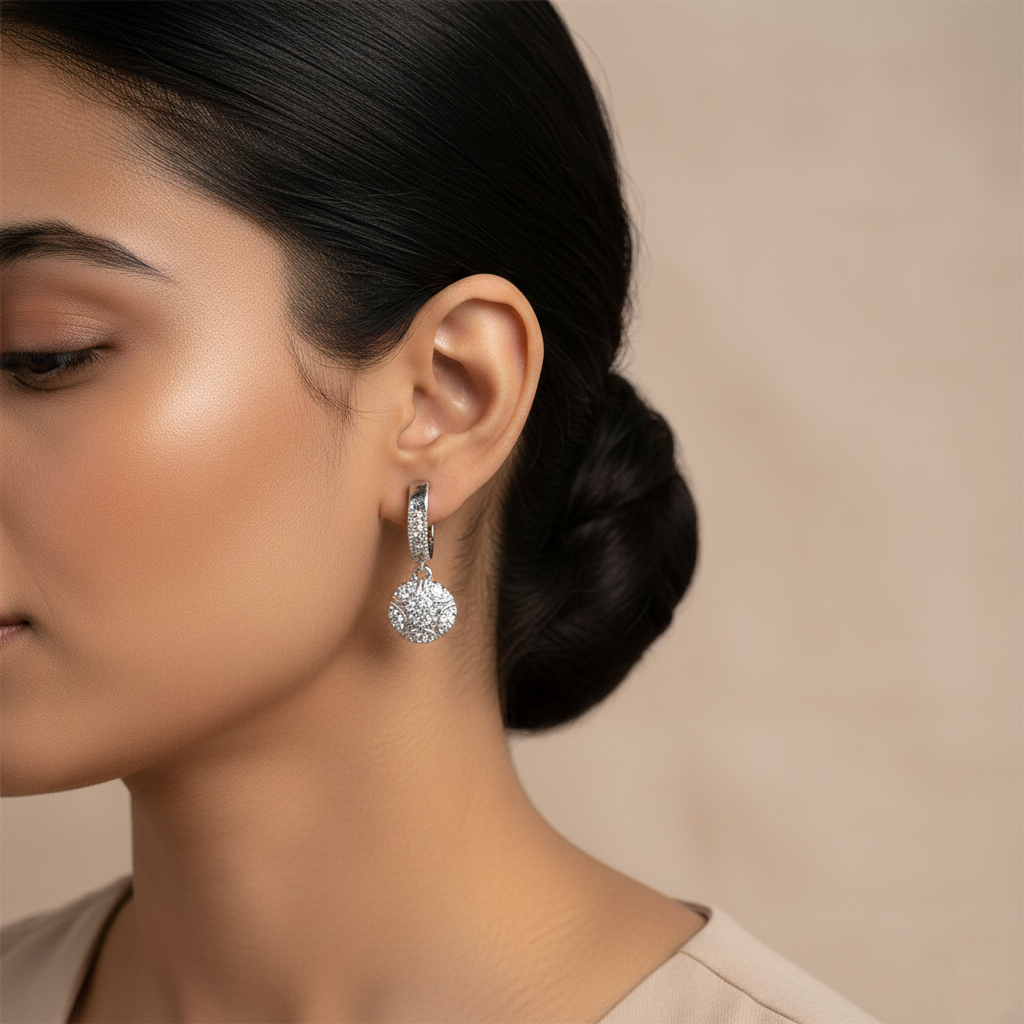 Astrae- Stone studded stud earrings
