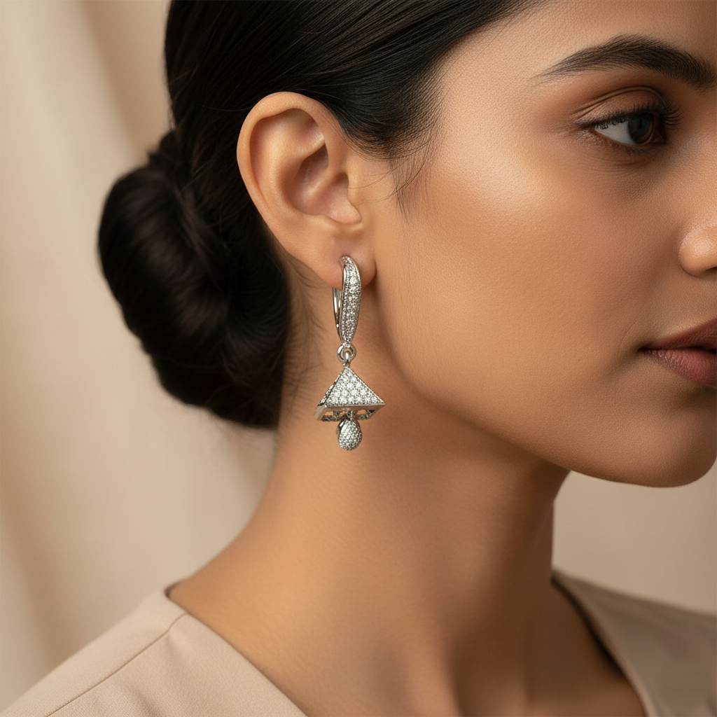 Celest- Stone studded stud earrings