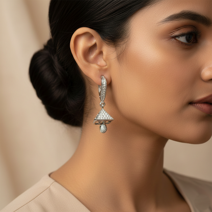 Celest- Stone studded stud earrings
