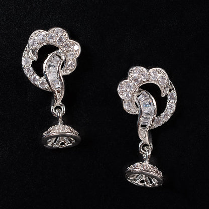 Starielle- Stone Studded Zirconia Stud Earrings