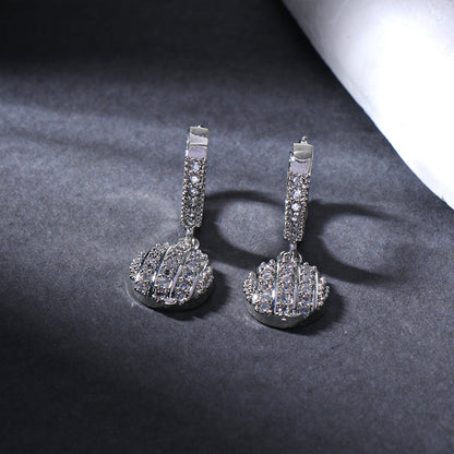 Selene Form- Stone studded stud earrings